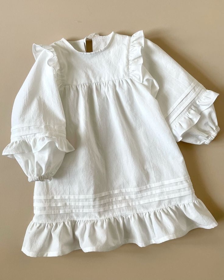 Rustic outdoor dress for toddler girls
