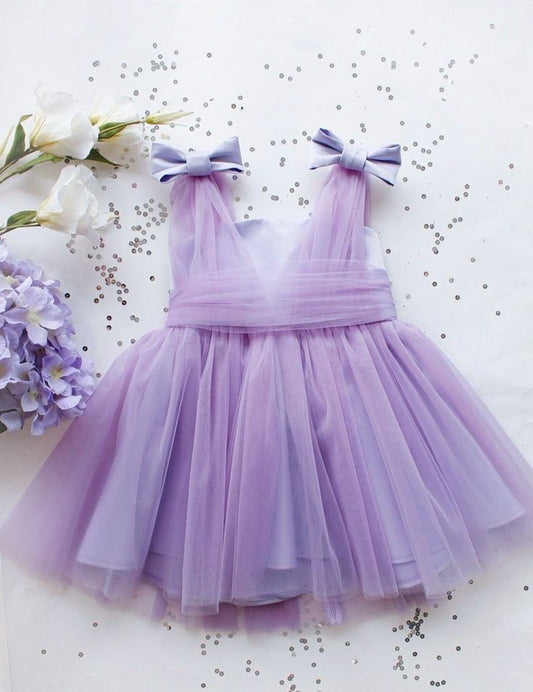 lavender baby girl dress